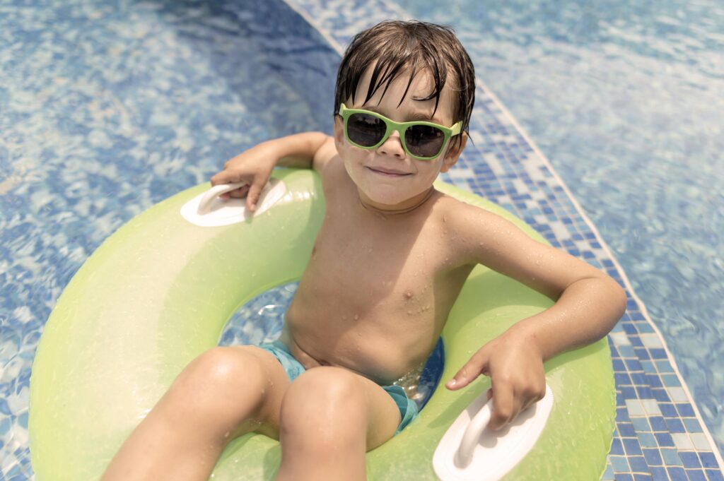 high-angle-boy-float-pool